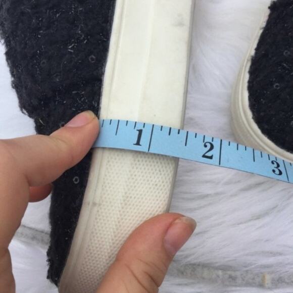 DV Black White Platform Shoes Sequin Size 6 Six - Picture 8 of 14